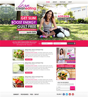 Web Design by TechWise for Lean Clean Eating | Design: #1383339