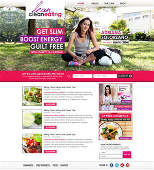 Web Design by TechWise for Lean Clean Eating | Design: #1383342