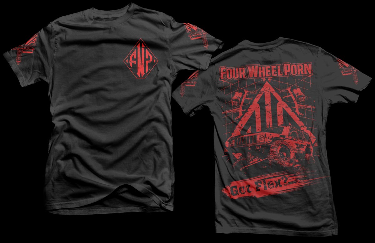 T-shirt Design by D'Mono for Fourwheelporn | Design #4845624