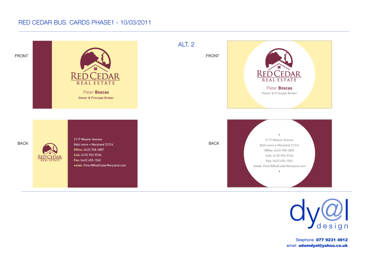 Visitenkarten-Design von Dyal Design für Countrywide Sports | Design #232893