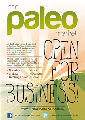Poster for The Paleo Market | Diseño de Póster por Atvento Graphics