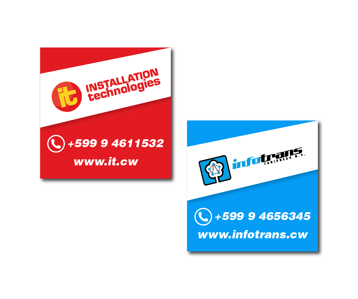 Sticker Design by Lx Design for Infotrans Caribbean | Design #4826308