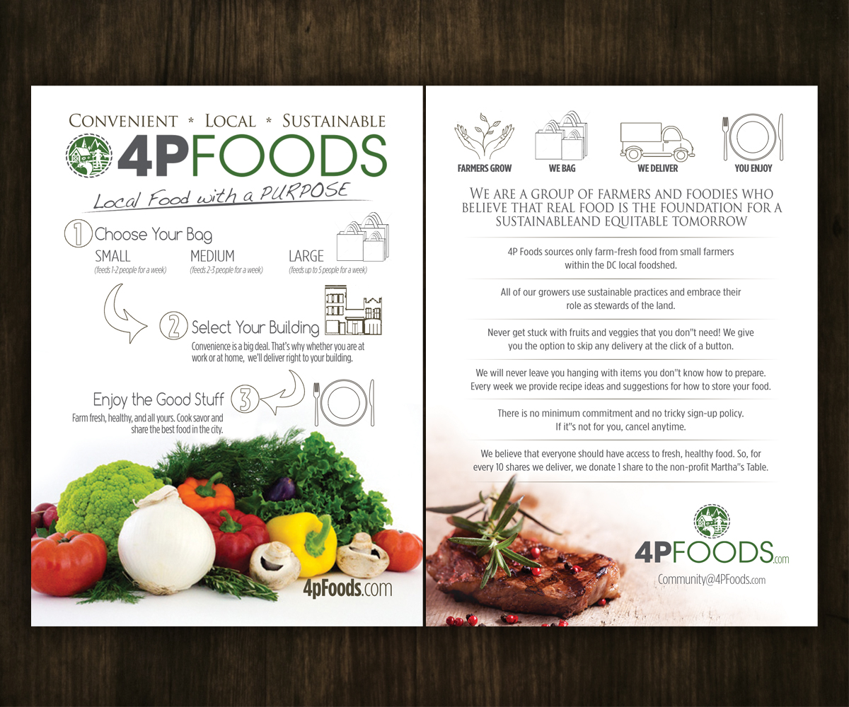 Flyer Design by Brian Ellis for 4P Foods | Design #4881710