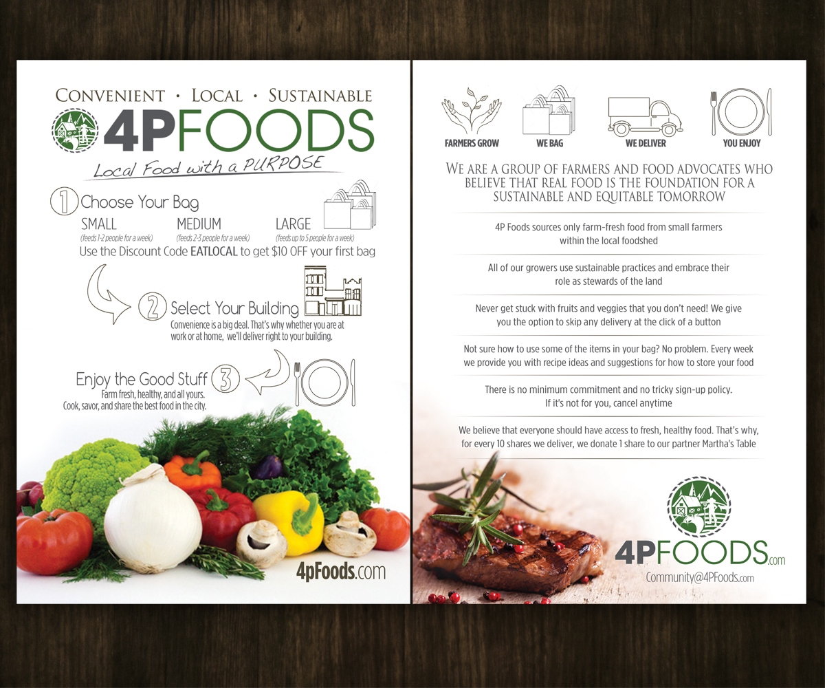 Flyer Design by Brian Ellis for 4P Foods | Design #4896593