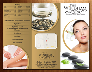 Diseño de Brochure por theblueart para The Windham Spa | Diseño: #4803505