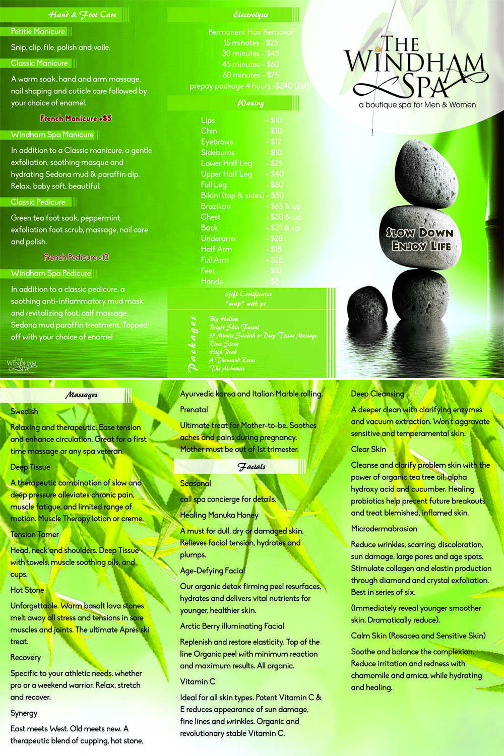 Brochure Design by SUDHEESH.V for The Windham Spa | Design #4807708