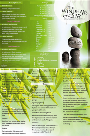 Brochure Design by SUDHEESH.V for The Windham Spa | Design #4807708