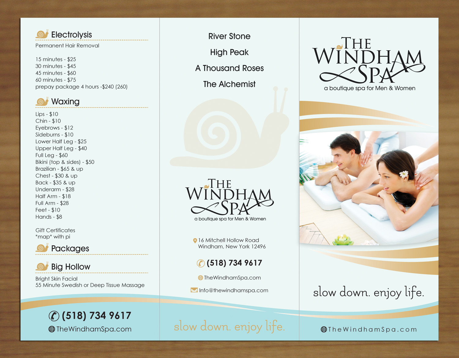 Diseño de Brochure por Sbss para The Windham Spa | Diseño #4797298