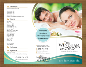 Diseño de Brochure por Sbss para The Windham Spa | Diseño: #4797301