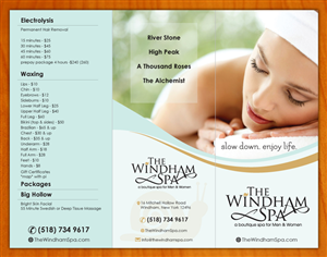 Diseño de Brochure por Sbss para The Windham Spa | Diseño: #4797303