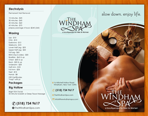 Diseño de Brochure por Sbss para The Windham Spa | Diseño: #4801567