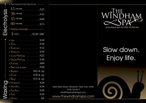 Brochure Design by dejan_dzamtovski for The Windham Spa | Design #4802994