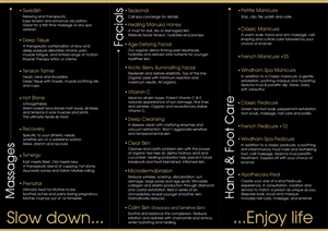 Diseño de Brochure por dejan_dzamtovski para The Windham Spa | Diseño: #4803003