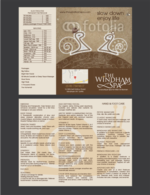 Diseño de Brochure por romy para The Windham Spa | Diseño: #4790372