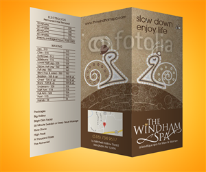 Diseño de Brochure por romy para The Windham Spa | Diseño: #4790419