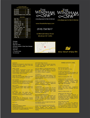 Brochure Design by romy for The Windham Spa | Design #4819140