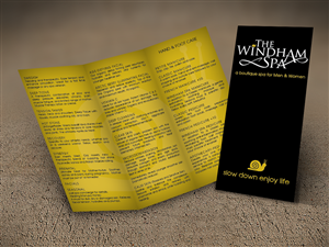 Diseño de Brochure por romy para The Windham Spa | Diseño: #4819223