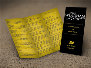 Diseño de Brochure por romy para The Windham Spa | Diseño: #4819301