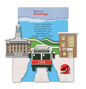 CATA Email Holiday Card | Card Design by The Freelance Designer
