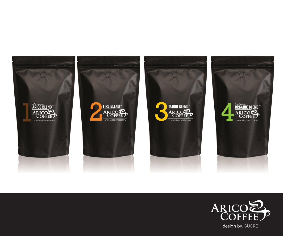 Packaging Design by Sucre for Arico Coffee Pty Ltd | Design #4806954