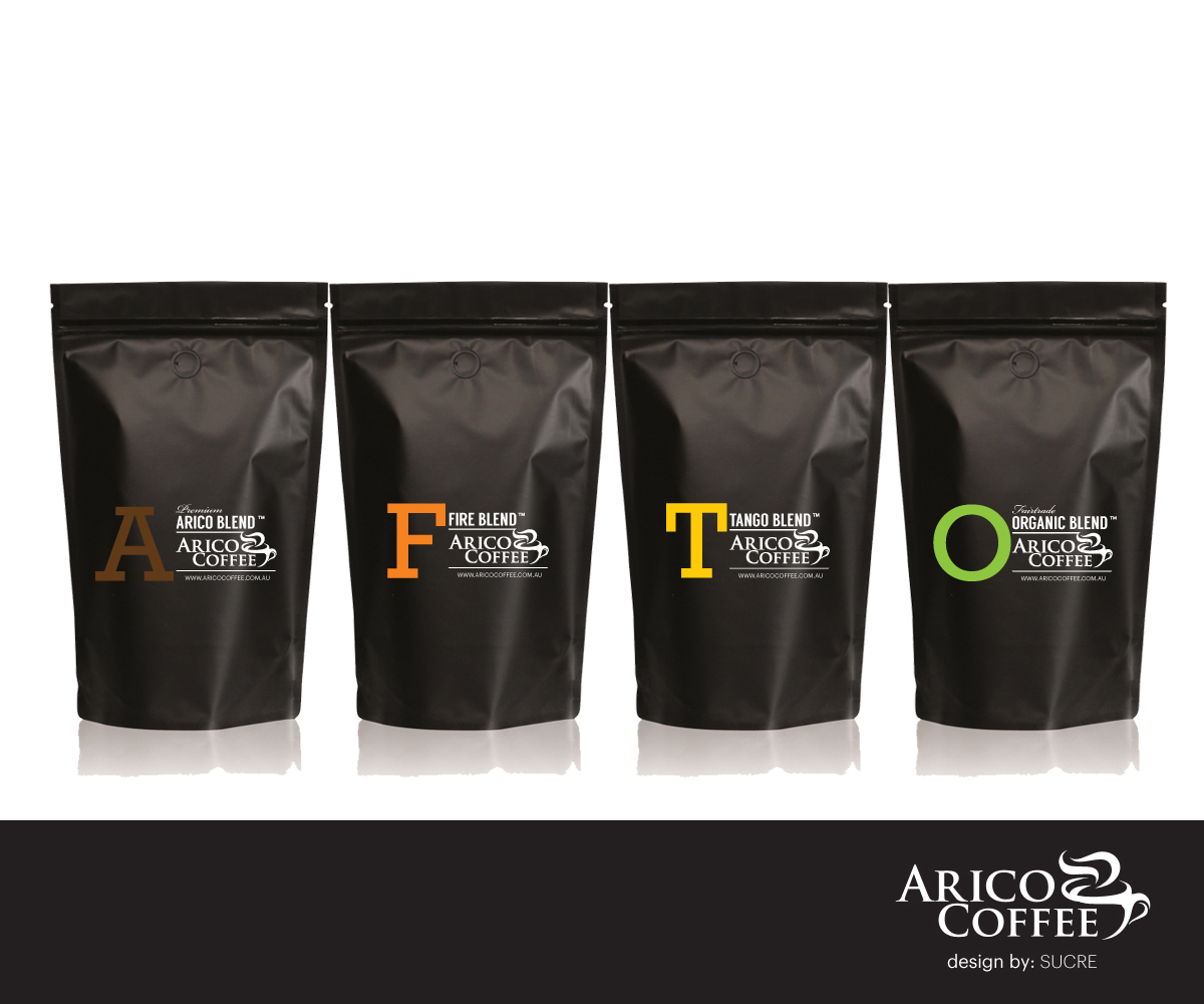 Packaging Design by Sucre for Arico Coffee Pty Ltd | Design #4820364