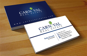 Business Card Design by Hardcore Design for Carnival Real Estate | Design: #4815764