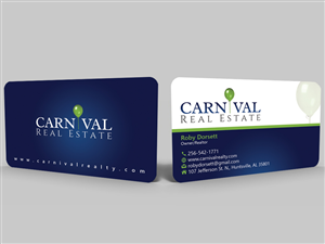 Business Card Design by Hardcore Design for Carnival Real Estate | Design: #4815768