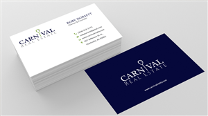 Business Card Design by Sarah Haroon for Carnival Real Estate | Design: #4782212