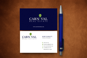 Business Card Design by Sarah Haroon for Carnival Real Estate | Design: #4785670