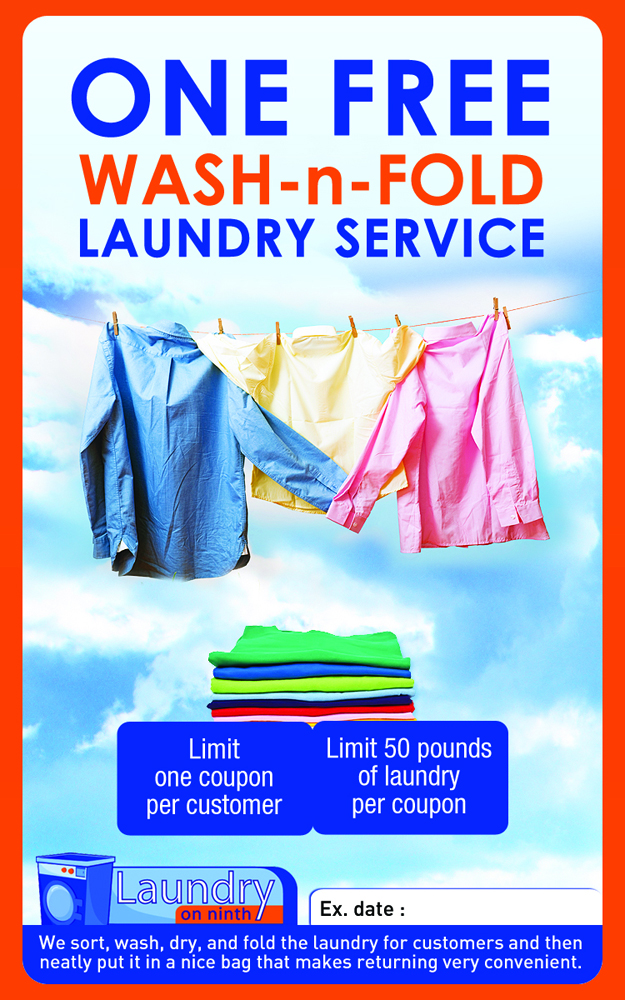 Ironing Service Flyer Template