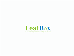 Leaf Box (main text) cheaper.efficient.moving (smaller text) | Logo Design by nusdofficial