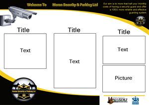 Brochure Design by Med Mack for Moran Security Ltd | Design: #231911