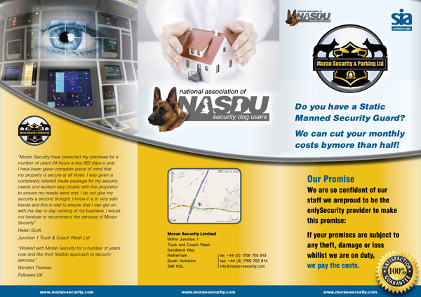 Broschüren-Design von sabisabina für Moran Security Ltd | Design #234910
