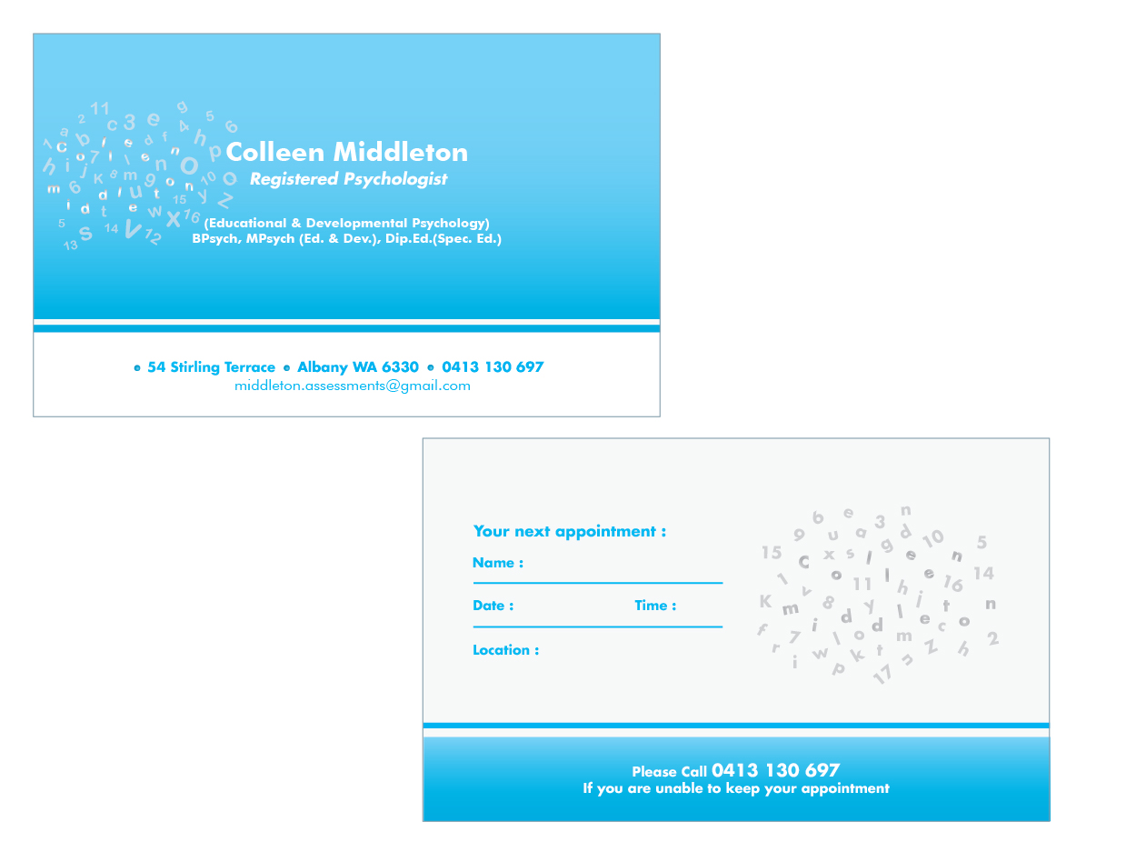 Visitenkarten-Design von Brigitte Melissa B für dieses Projekt | Design: #1382492