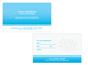 Business Card Design Project for Psycho-educational assessments for children | Diseño de Tarjeta de Presentación por Brigitte Melissa B