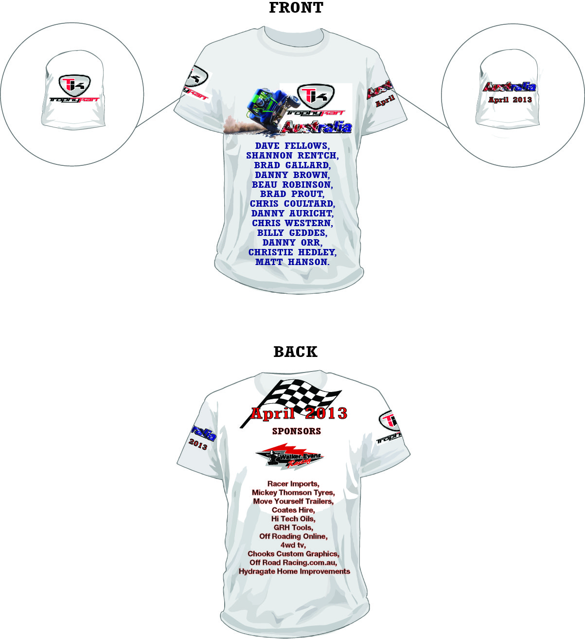 T-Shirt-Design von Chaac für TROPHYKART AUSTRALIA | Design #1359269