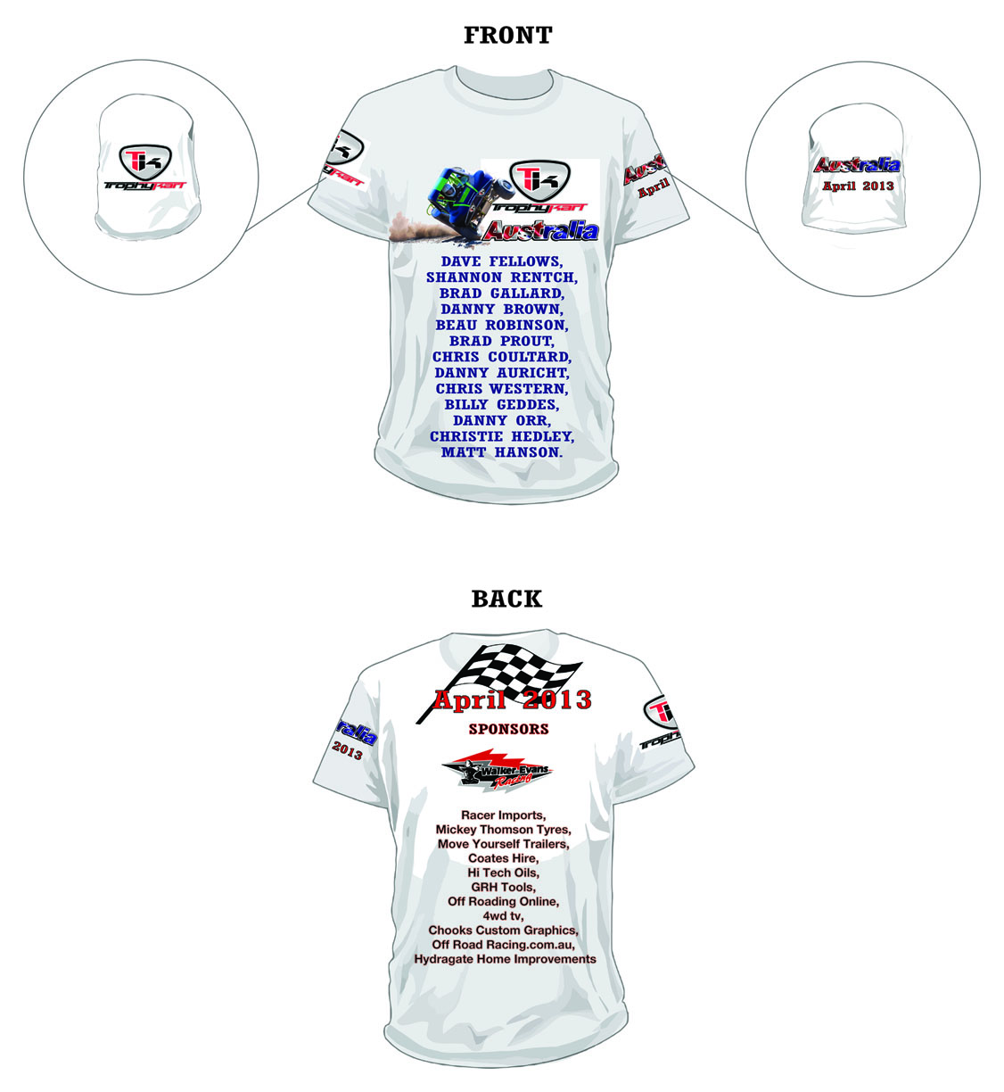 T-Shirt-Design von Chaac für TROPHYKART AUSTRALIA | Design #1359306