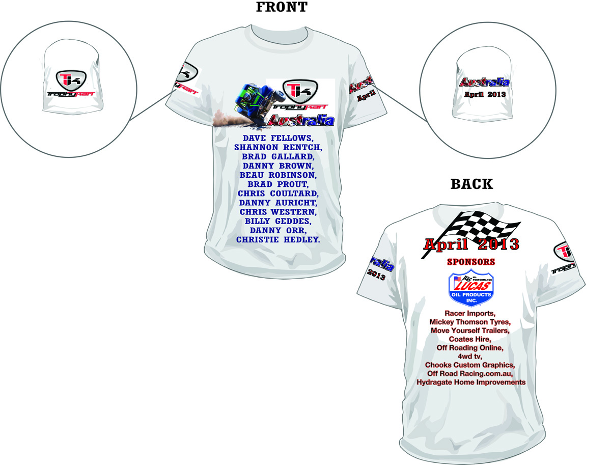 T-shirt Design by Chaac for TROPHYKART AUSTRALIA | Design: #1644476