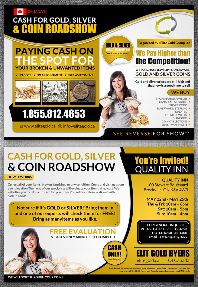 Flyer Design by hih7 for Elite Gold Group | Design: #4883997