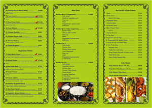 Menu Design by Bins for SPICE COTTAGE | Design: #4870407