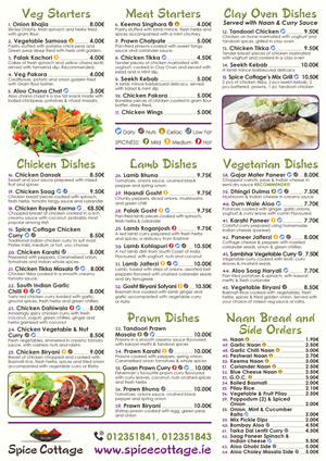 Menu Design by Ekanite for SPICE COTTAGE | Design: #4975767