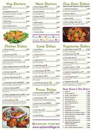 Menu Design by Ekanite for SPICE COTTAGE | Design: #4989044