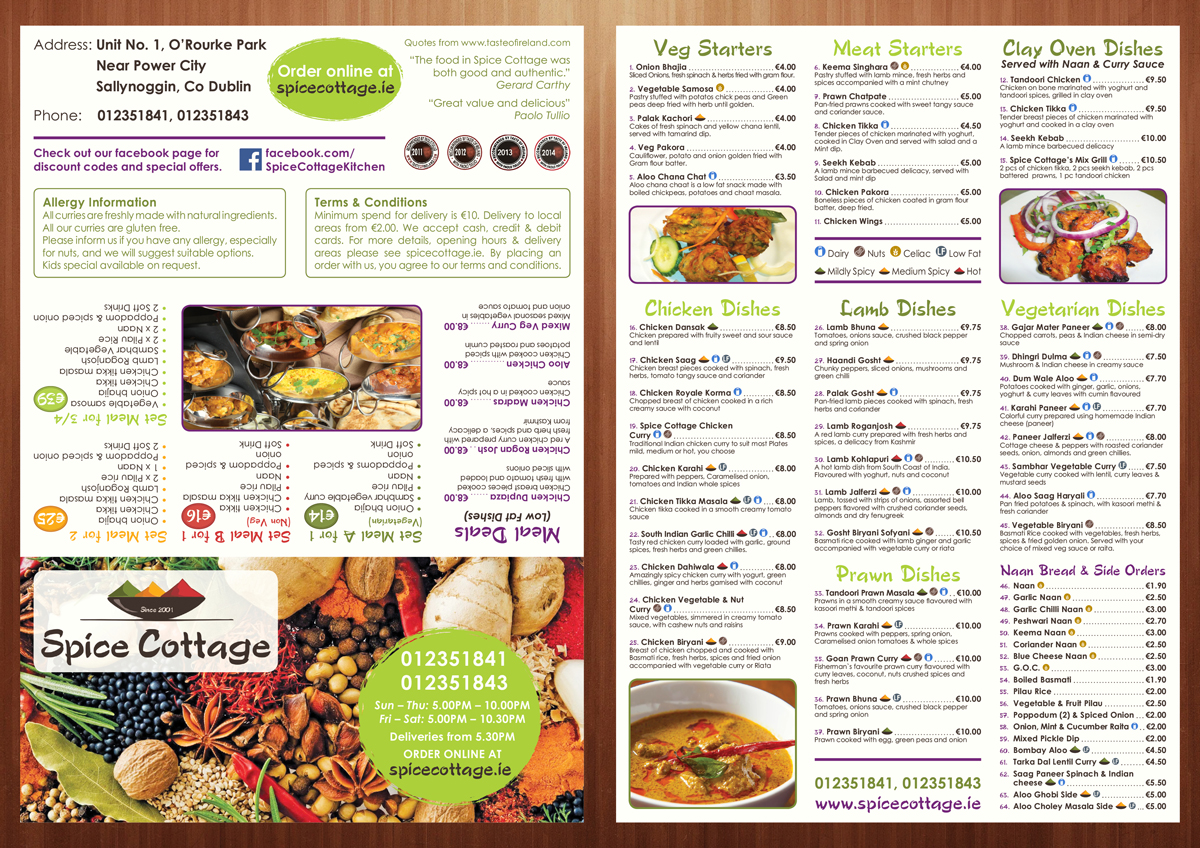 design a menu online