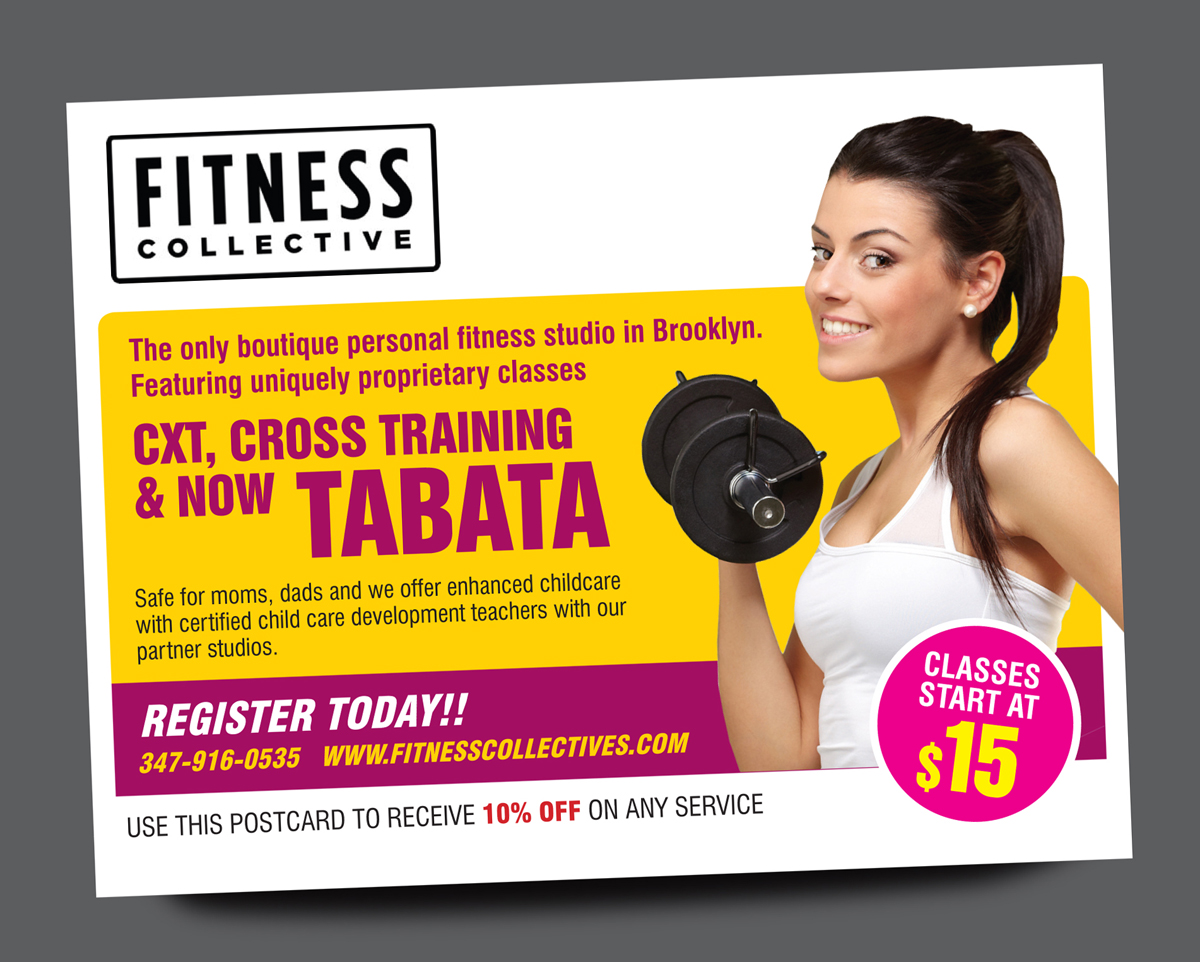 Postcard Design by rkailas for Fitness Collective | Design #4821535