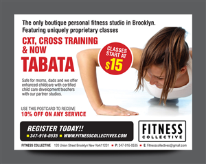 Postcard Design by rkailas for Fitness Collective | Design: #4824110