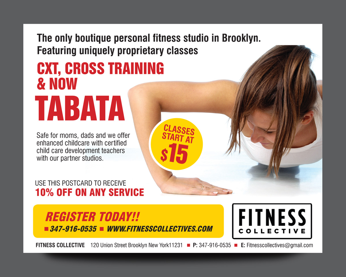 Postcard Design by rkailas for Fitness Collective | Design #4824115