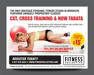 Postcard Design by rkailas for Fitness Collective | Design: #4824165
