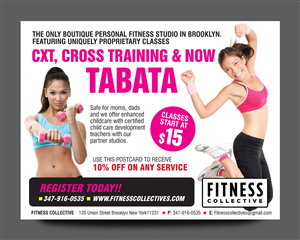 Postcard Design by rkailas for Fitness Collective | Design: #4824166