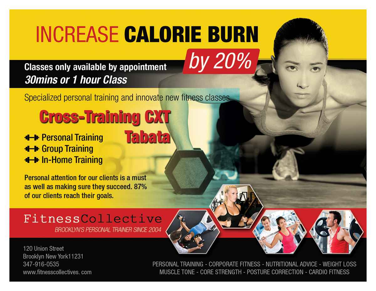 Postcard Design by VEGA-Designs for Fitness Collective | Design #4791706