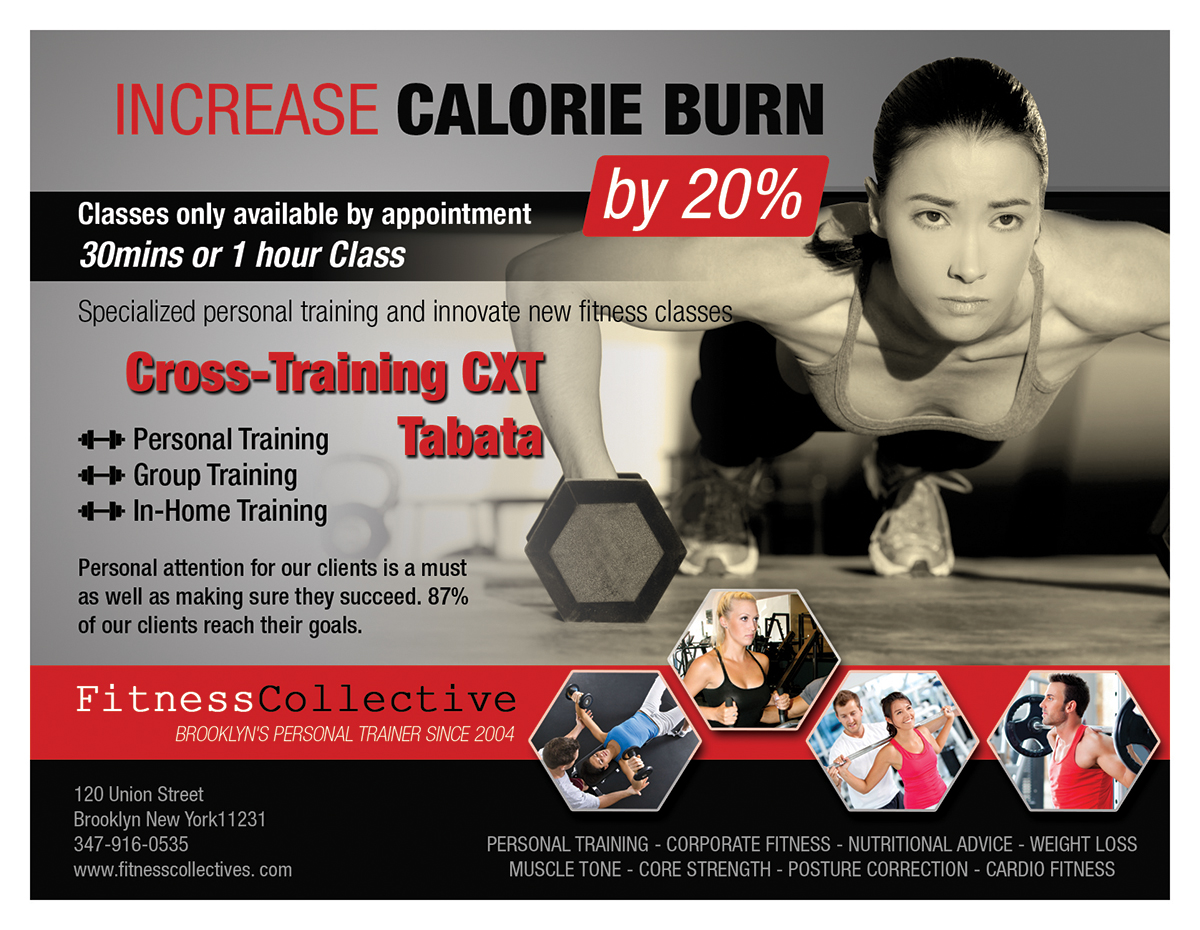 Postcard Design by VEGA-Designs for Fitness Collective | Design #4811743